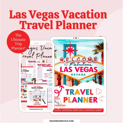 Vegas Itinerary Template